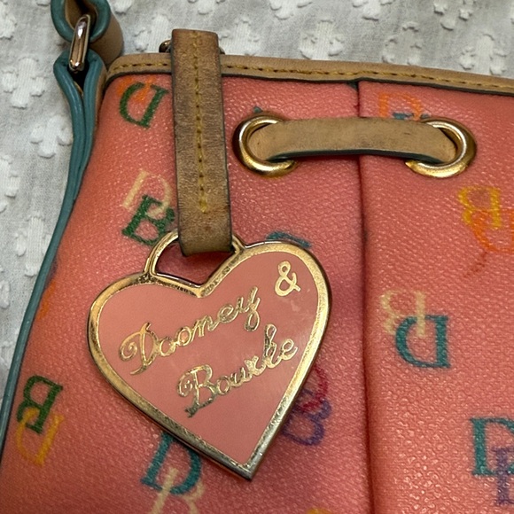 Dooney & Bourke Pink Rainbow Zipper Vintage Purse - Picture 7 of 16